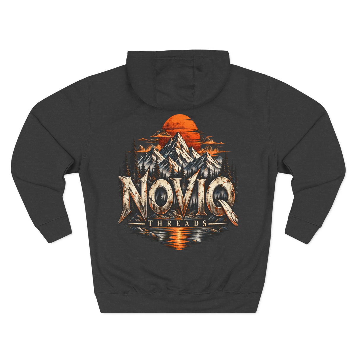Noviq Threads Wilderness Hoodie — Mountain Sunset Graphic Hoodie