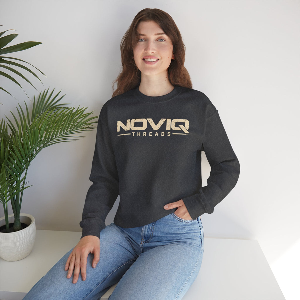 Noviq Threads Built Different Crewneck Sweatshirt