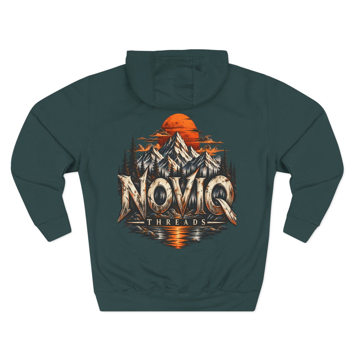 Noviq Threads Wilderness Hoodie — Mountain Sunset Graphic Hoodie