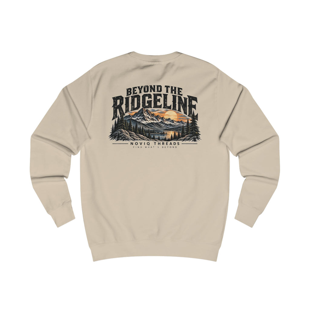 Noviq Threads Beyond the Ridgeline Sweatshirt – Mountain Graphic Crewneck