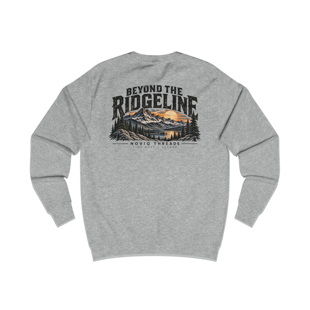 Noviq Threads Beyond the Ridgeline Sweatshirt – Mountain Graphic Crewneck