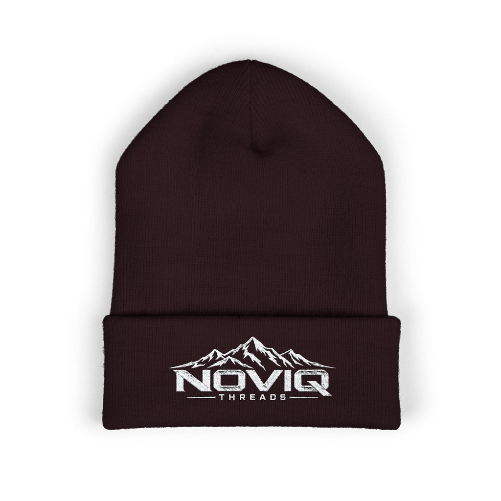 Noviq Threads Mountain Logo Embroidered Beanie