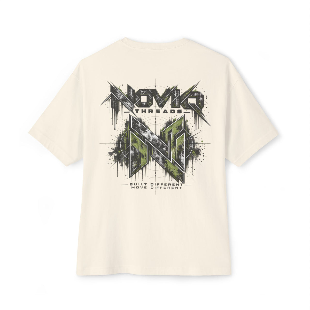 Noviq Threads Built Different Oversized Boxy Tee