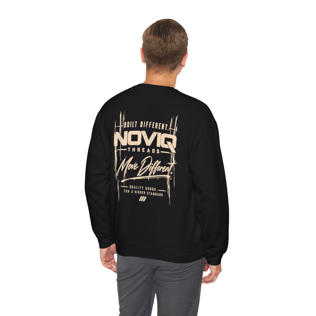 Noviq Threads Built Different Crewneck Sweatshirt